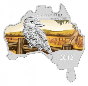 13-2012-AustraliaMapShape-Kookaburra-Silver-1oz-StraightOn-L