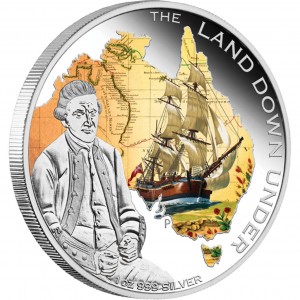 0-the-land-down-under--captain-james-cook-2013-1oz-silver-proof-coin-reverse