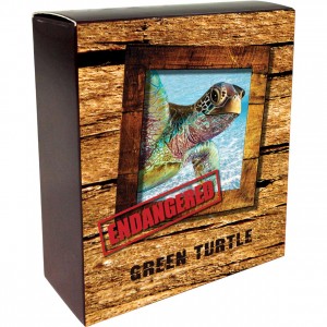 3328-Endangered-Extinct-Green-Turtle-Silver-Coin-Shipper
