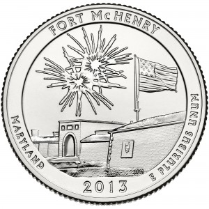 USA-2013-0.25$-Nationalpark-Maryland-Fort-McHenry-Cuni-ST-VS
