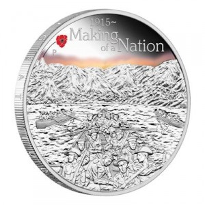The ANZAC Spirit Making of a Nation 2015 - 1 Oz Silber