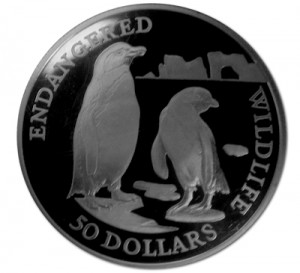 cook-islands-endangered-wildlife-1991-brillenpinguin-silber