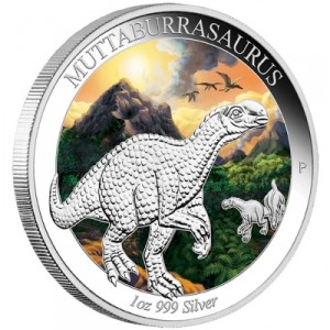 australian-dinosaurs-muttaburrasaurus-1-oz-silber-koloriert