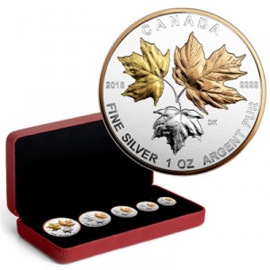 maple-leaf-5-coin-set-gilded-komplett