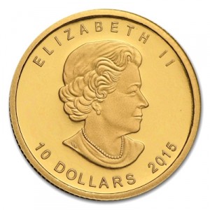 polar-bear-and-cub-quarter-oz-gold-2015-wertseite