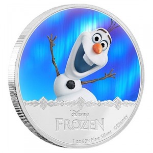 disney-frozen-olaf-1-oz-silber-koloriert