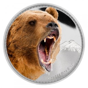kings-of-the-continents-grizzly-1-oz-silber-koloriert
