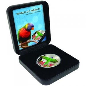 world-of-parrots-rainbow-lorikeet-20g-silber-koloriert-etui