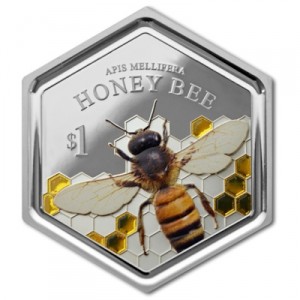 honey-bee-1-oz-silber-koloriert