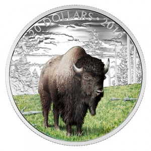 majestic-animal-bison-1-oz-silber-koloriert