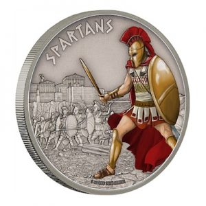 warriors-of-history-spartans-1-oz-silber-koloriert