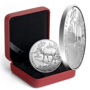 canada-woodland-caribou-1-oz-silber-etui