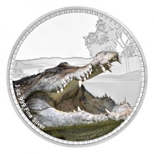 kings-of-the-continents-saltwater-crocodile-1-oz-silber-koloriert