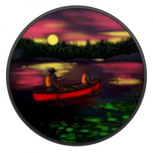 great-canadian-outdoors-sunset-canoeing-silber-koloriert-leuchteffekt-2