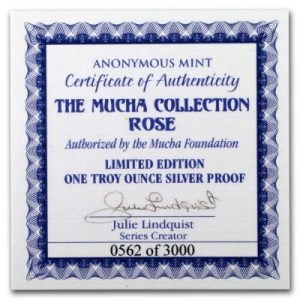 alfons-mucha-rose-1-oz-silber-zertifikat