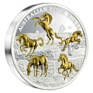 australian-stock-horse-5-oz-silber-vergoldet
