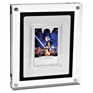 star-wars-poster-return-of-the-jedi-1-oz-silber-koloriert-rahmen