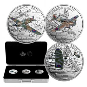 aircraft-of-second-world-war-3-oz-silber-koloriert