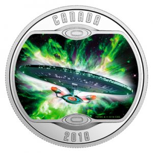 iconic-starships-enterprise-next generation-silber-koloriert-leuchteffekt