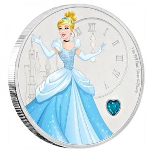 disney-cinderella-mit schmuckstein-1-oz-silber