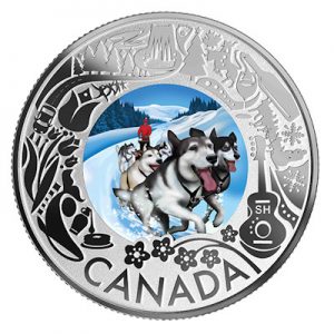 canadian-fun-and-festivities-hundeschlitten-silber-koloriert