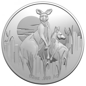 kangaroos-at-dawn-royal-australian-mint-half-oz-silber