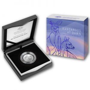 kangaroos-at-dawn-royal-australian-mint-half-oz-silber-verpackung