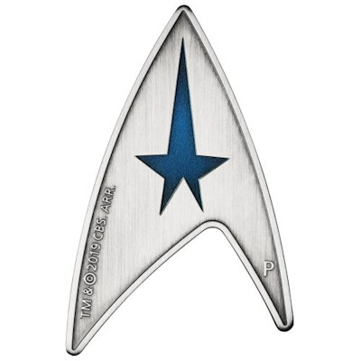 thumbnail interactive-video image 1 of Metal Starfleet Division Badge – Science Spock – Star Trek Beyond 1 of 2