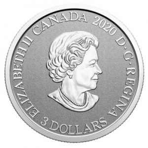 floral-emblems-of-canada-mayflower-silber-koloriert-wertseite