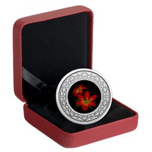 floral-emblems-of-canada-western-red-lily-silber-koloriert-etui