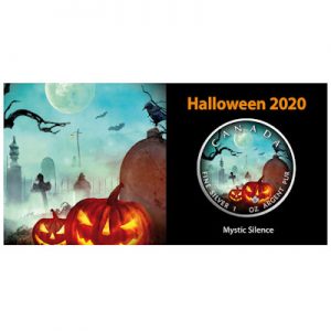 maple-leaf-halloween-2020-mystic-silence-1-oz-silber-koloriert-verpackung