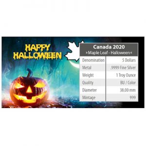 maple-leaf-halloween-2020-spooky-fun-1-oz-silber-koloriert-verpackung