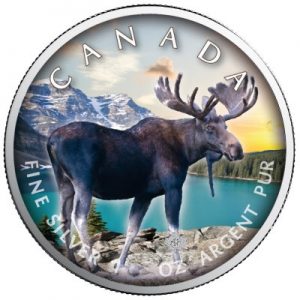 maple-leaf-wildlife-moose-trail-1-oz-silber-koloriert