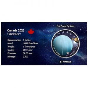 maple-leaf-sonnensystem-uranus-1-oz-silber-koloriert-karte