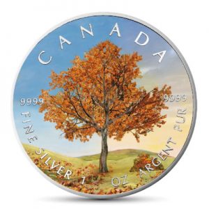 maple-leaf-four-seasons-autumn-1-oz-silber-koloriert