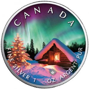 maple-leaf-weihnachten-polar-lights-1-oz-silber-koloriert