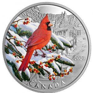 colourful-birds-of-canada-rotkardinal-1-oz-silber-koloriert