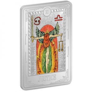 tarot-justice-1-oz-silber-koloriert