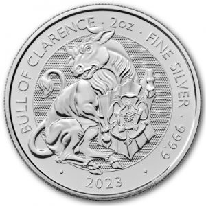 BUL01004 - 2023 Bull of Clarence 2oz Silver Reverse