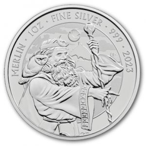 2023 Merlin 1oz Silver Coin Reverse - MLM231S