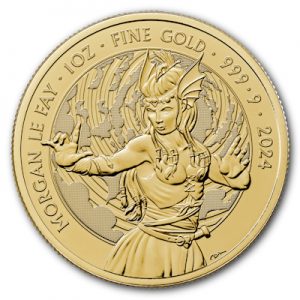 Myths and Legends Morgan Le Fay 2023 UK 1oz Gold Proof Coin Reverse - UK23MFG1