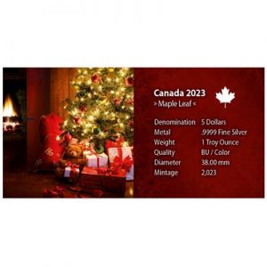 maple-leaf-christmas-train-1-oz-silber-koloriert-karte