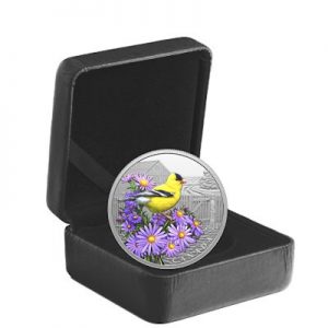 farbenfrohe-voegel-goldzeisig-1-oz-silber-koloriert-etui