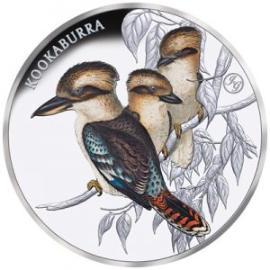 kookaburra-john-gould-1-oz-silber-koloriert