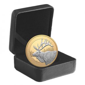 rcm-tiere-wapiti-1-oz-silber-vergoldet-etui