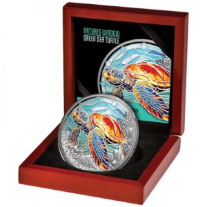 nature-s-window-green-sea-turtle-2-oz-silber-koloriert-etui