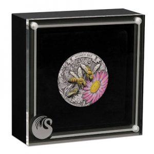 honey-bee-2-oz-silber-koloriert-etui